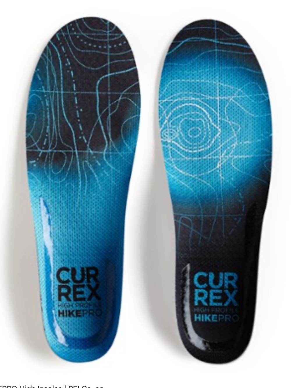 CURREX HIKEPRO High Insoles, Size KIDS OR WOMEN XS, Blue, NWT Open box